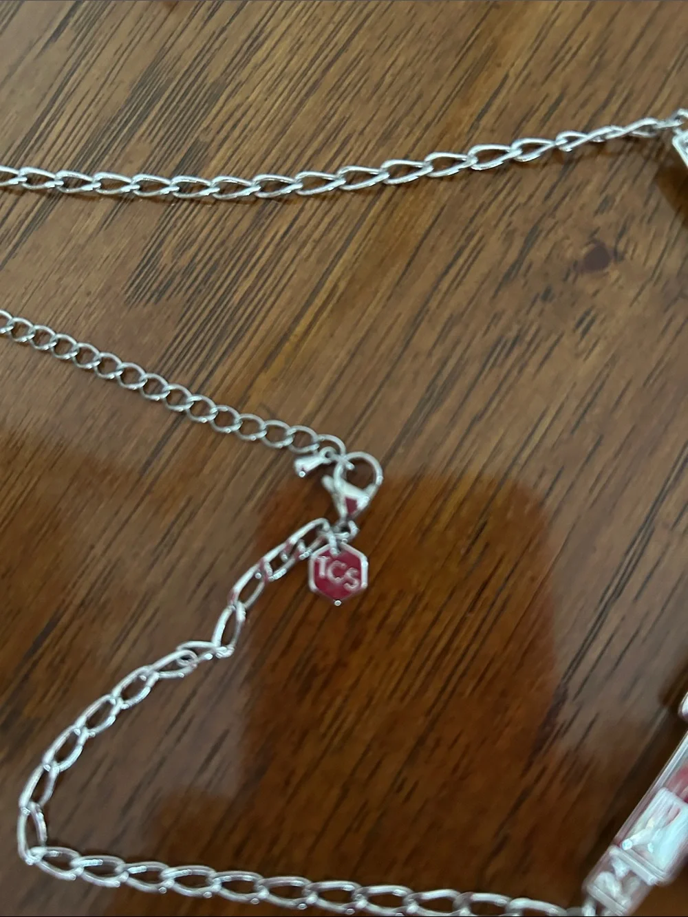 Touchstone Crystal Silver-Tone Clear Baguette Necklace and Earrings